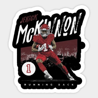 Jerick McKinnon Kansas City Grunge Sticker